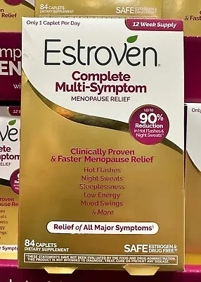 Estroven Complete Multi-Symptom Menopause Relief 84 Caplets • $32.98