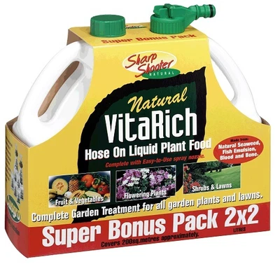 $40.60 • Buy Vitarich Liquid Plant Food 2 X Hose On Roses Lawn Vegetable Fertilizer RTU 