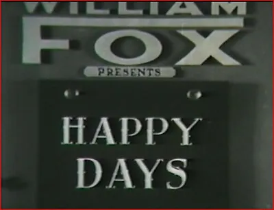 $7.99 • Buy HAPPY DAYS 1929 Musical Comedy W/All Star Cast