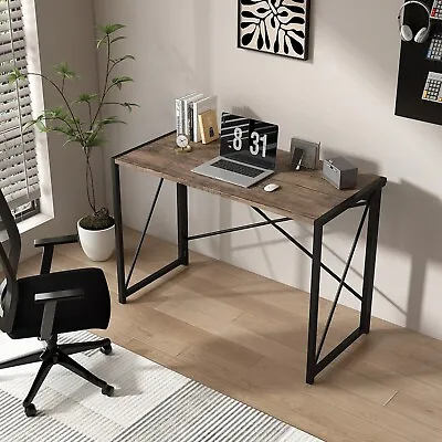 Folding Desk Foldable Computer Desk Table No Assembly Home Office Miami • £36.99