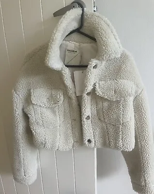 $30 • Buy Pull And Bear Faux Shearling Jacket- XS