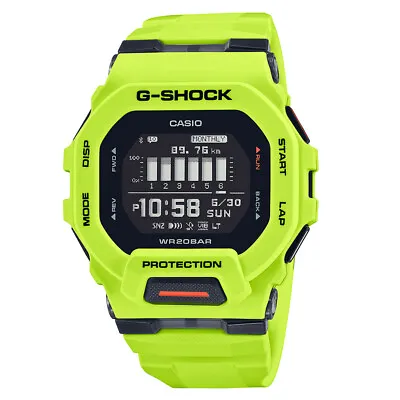 G-Shock G-Squad Bluetooth Sports Workouts Training GPS Green Watch GBD-200-9 • $140.33