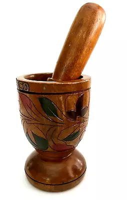 WOODEN MORTAR & PESTLY X MOFONGO PILON Y MACETA PARA MOFONGO MOJITO EN MADERA S3 • $29.95