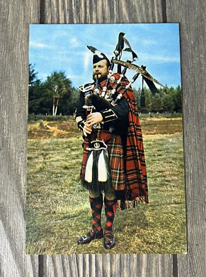 Vintage Bagpipes And The Pipers Cameron Highlanders Postcard Souvenir • $14.99