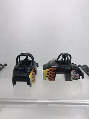 Die Cast Mud Bog Racer Cabs And Frame 2.5in Black Flames • $15