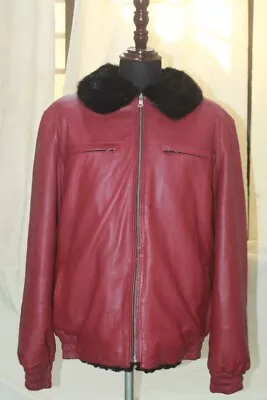 Reversible Persian Lamb FUR & Leather Jacket Coat All Sizes Colors • $799