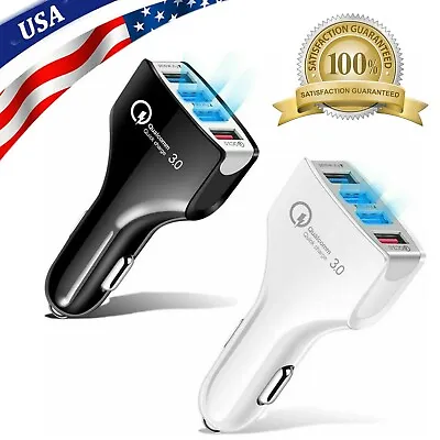 4 USB Port Super Fast Car Charger Adapter For IPhone Samsung Android Cell Phone • $4.99