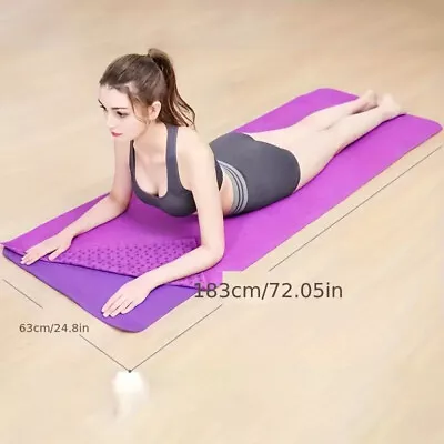 Pilates Workout Towel Sweat Absorbing Non-Slip Towel Yoga Fitness Mat Blanket • £5.22
