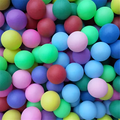 $10.11 • Buy 50Pcs Colored Pong Balls Entertainment Table Tennis Mixed Colors For Game Toy ⭐
