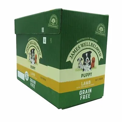 £19.92 • Buy James Wellbeloved Dog Wet Food Pouches Grain Free Lamb Puppy 12 X 100g