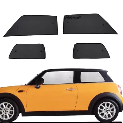 Fit For MINI COOPER  2005-2013 Side Window Black Silver Privacy Sunshade 4pcs • $39.99