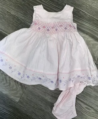 Baby Girl Dress & Pants Age 1 Month Pink  Marks & Spencer • £4.99