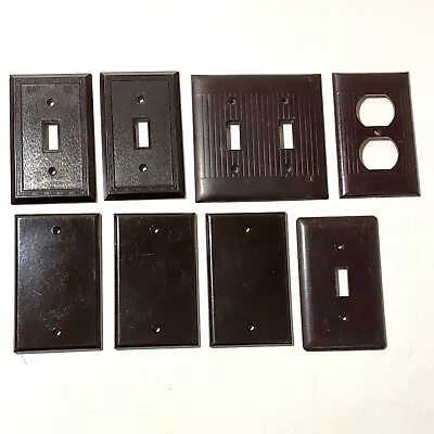 Vintage BAKELITE Switch Plate Cover Electrical Outlet Lot Of 4 • $18