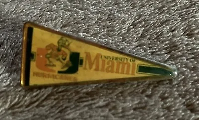 University Of Miami Hurricanes Vintage Pin  • $7.99