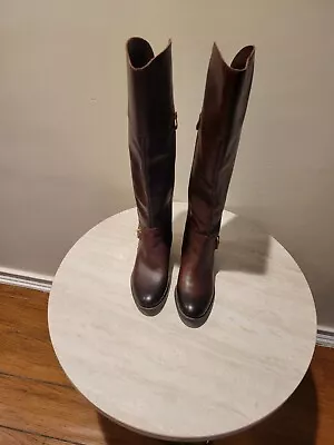 Vince Camuto Brown Leather 6.5 M  Women's Knee High Boots  • $50