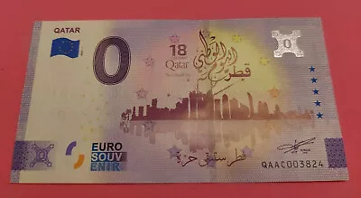 Zero Euro 0 Euro Bill Qatar 2021-1 Classic Variant • £5.90