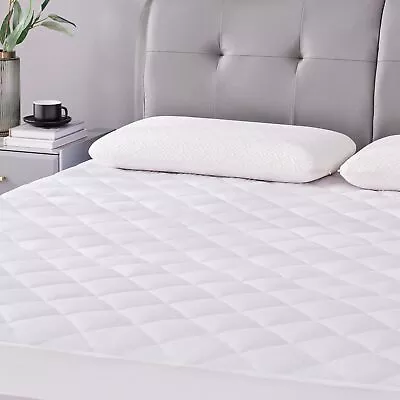 Queen Size Mattress Pad Mattress Cover Quilted Fitted Mattress Protector 6-18 • $29.76