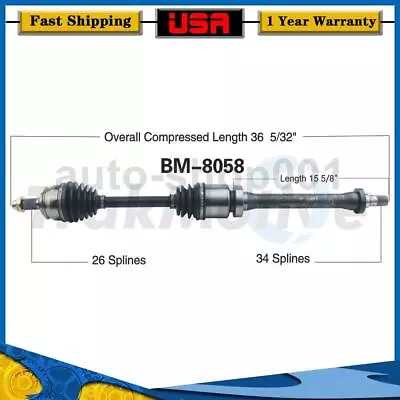 Front Right CV Axle Joint For Mini Cooper Countryman 2017 2016 2015 2014 2013 • $134.05