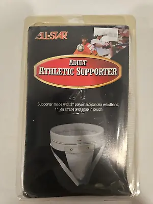 Allstar Vintage Mens Jock Strap Athletic Supporter XL Cup Pocket • $25