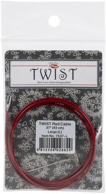 $12.12 • Buy ChiaoGoo TWIST Red Lace Interchangeable Cables 37 -Large