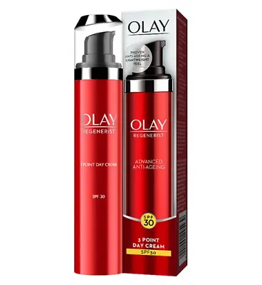 Olay Regenerist Anti-ageing 3 Point Day Cream Sp30 50ml New • £16.99