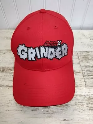 Grinder Advanced Auto Parts Monster Jam Red Adjustable Ball Cap Embroidered NWOT • $10