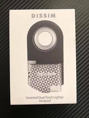 Dissim Inverted Dual Torch Lighter - Pinwheel Silver Obuy Exclusive NEW • $43.65