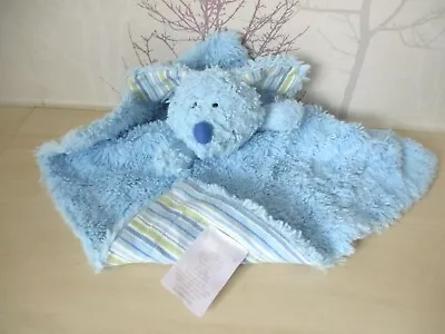 RARE- BABIES R US - Blue 💙 DOG - Stripey Ears Comforter Blanket - Hug Toy - VGC • £13.50