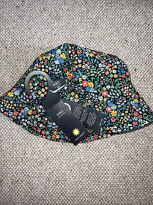 BNWT Ex Marks & Spencer Pure Cotton Ditsy Floral Print Bucket Hat - S/M • £8