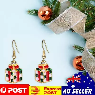 Christmas Drop Earrings Cute 2pcs Crystal Earrings For Party (Christmas Gift) • $8.09