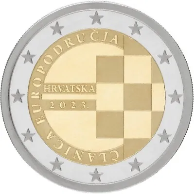 Croatia - 2 Euro Commemorative 2023 Member Of The Euro Area  UNC  FREE SHIPPING • $18.95