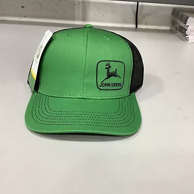 NEW John Deere  Green Black Mesh Moline 112 Cap Side Vintage Logo LP82941 • $13.99