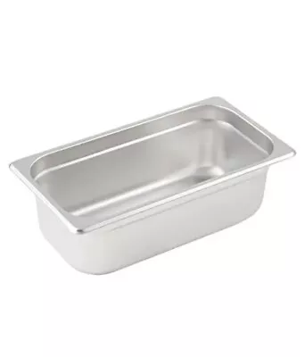 Winco SPJL-304 1/3 Size Steam Table Pan | 4” Deep New • $17.50