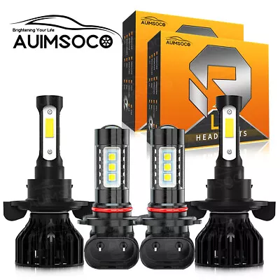 For Dodge Dakota 2005-2009 LED Headlights High Low Beam+Fog Lights Bulbs 6000K • $39.99