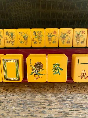 Vintage Chinese Bakelite Mahjong Mah Jongg Set 152 Tiles • $450