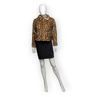 $45 • Buy Zara Trafaluc Leopard Print Faux Fur Jacket, S