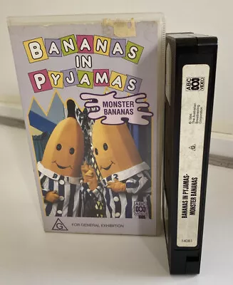 Bananas In Pyjamas - Monster Bananas VHS (Rare) ABC Kids Vintage 1994 Production • $34.99