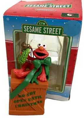 VNT 1998 Kurt S Adler Sesame Street Elmo Ornament Do Not Open Until Christmas • $3.47