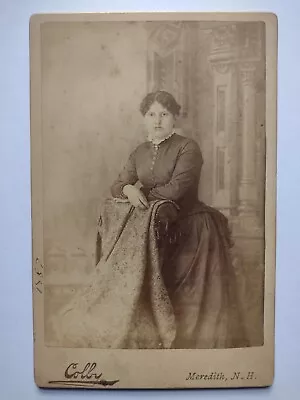 Voluptuous Woman Posing With Tapestry & Ornamental Background Cabinet Card 1890s • $15.50