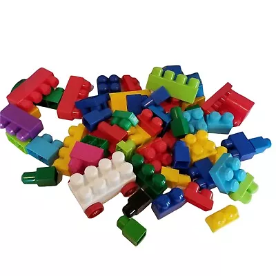 Mega Bloks - Big Building Blocks - 56 Pieces Includes Wheeled Vehicle • $16.57