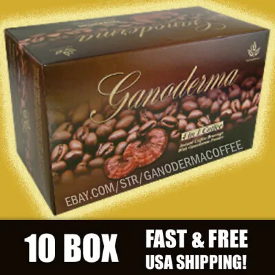 Ganoderma 4 In 1 Coffee W/ Creamer- 10 Box (200 Ct) - Free Shipping • $124.95