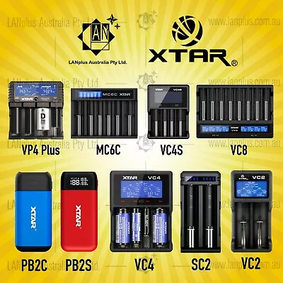 Xtar VC2 VC4 VC2S SV2 VP4 Plus MC6C VC4S SC2 VC8 PB2C PB2S MC4S VC4SL VC2SL Char • $19.95