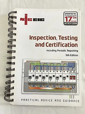 Inspection Testing And Certification National Inspection Spiral Bound IDLB • £19.95