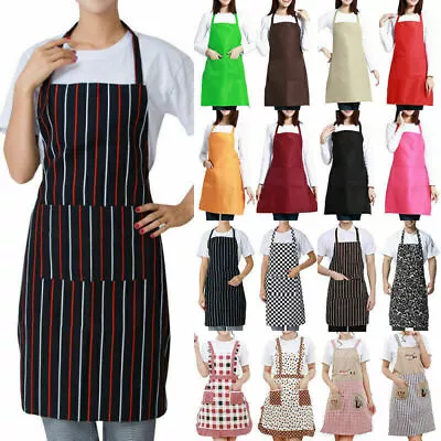 Chefs Bib Apron Cooking Kitchen Baking Restaurant Cafe Barbecue For Man Ladies • £9.29