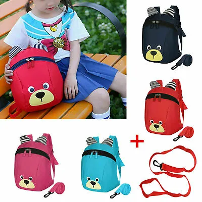 £5.99 • Buy Kids Baby Toddler Walking Safety Harness Backpack Security Strap Bag With Reins