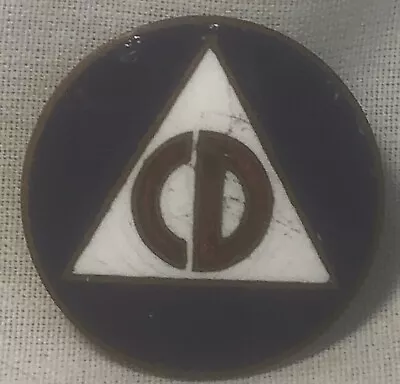 19??  CD Civil Defense  Vintage Style  Logo   Pin  WWll ? • $9.99