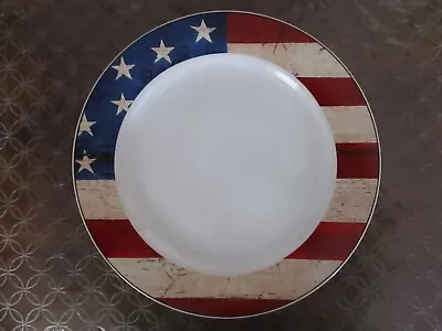 Sakura Warren Kimble Colonial Americana 12 1/2  Chop Plate Or Platter-new • $12.50