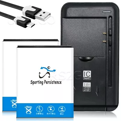 3150mAh Battery+Universal Charger+USB Cable For Samsung Galaxy S II SGH-T989 USA • $37.25