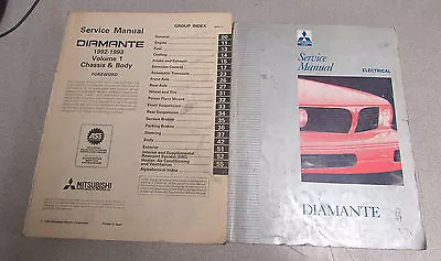 1992 1993 Mitsubishi Diamante Service Repair Manual Set • $14.99