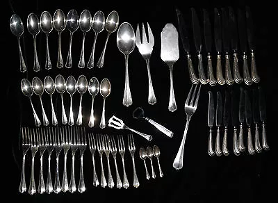 Italian 800 Silver Flatware Set For Eight Servings Marked Z 20th Century  • $1747